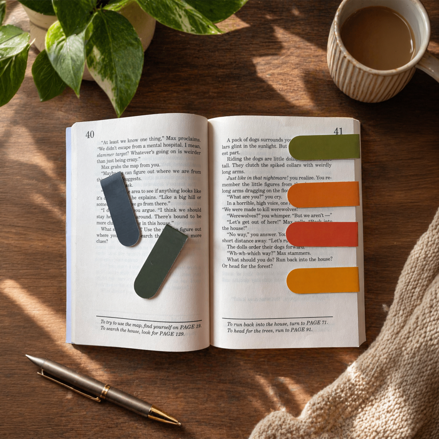 Minimal Magnetic Bookmarks Set of 6 | Minimal Bookmarks (Multiple Color Variants)