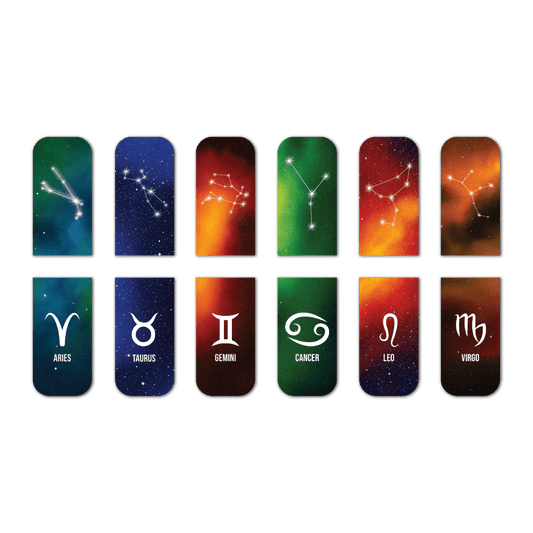 Zodiac Constellation Magnetic Bookmark Set - Magnetic Bookmarks